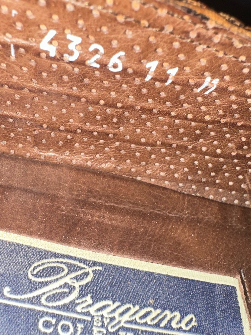 Cole Haan Brown Woven Leather Penny Loafers - Picture 3 of 7